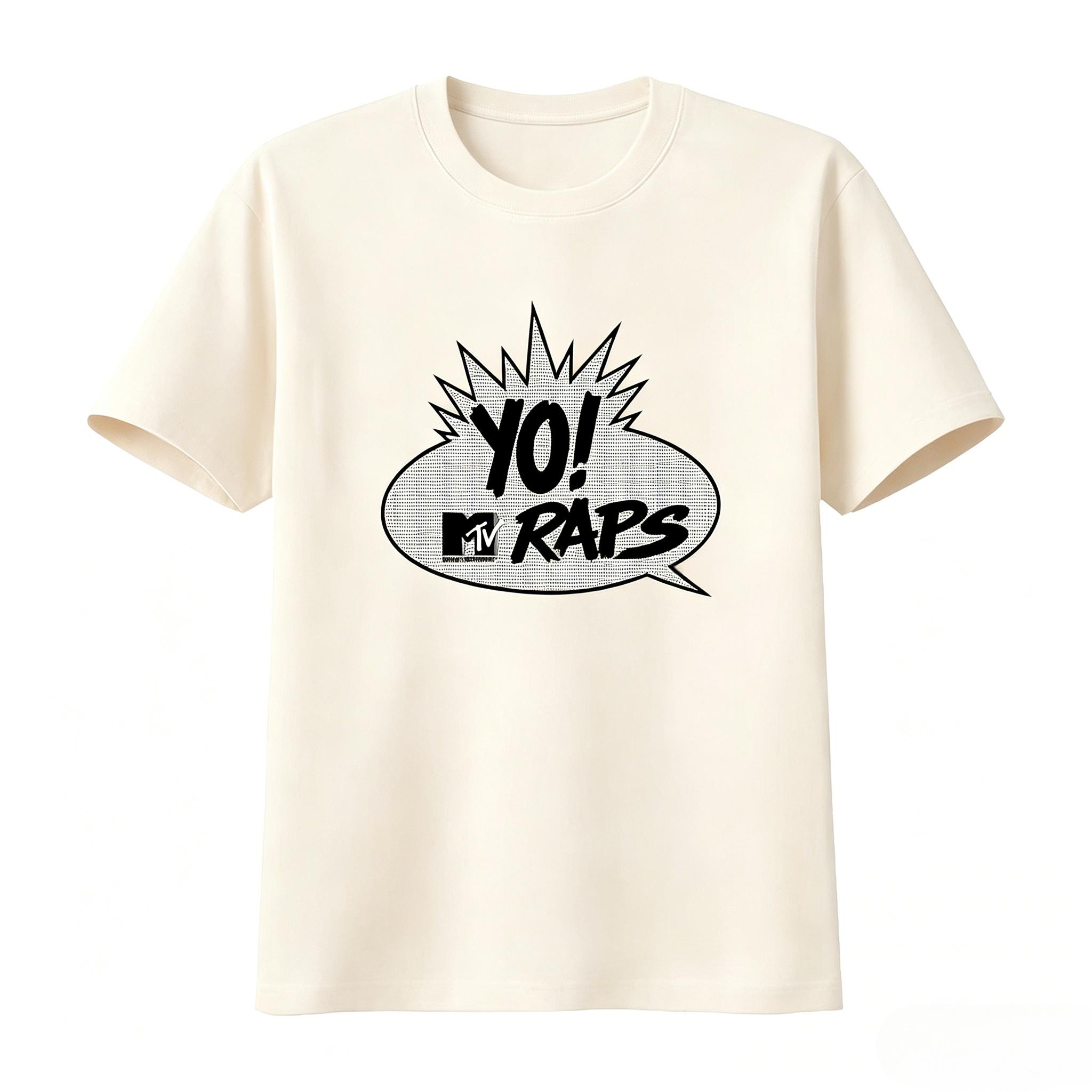 

Mtv Yo Raps Tv Print T Shirt Hip Hop Style for Unisexs Clothing Womens Clothing Stylish Casual Fashion 2026 Summer New T Shirt 4XL