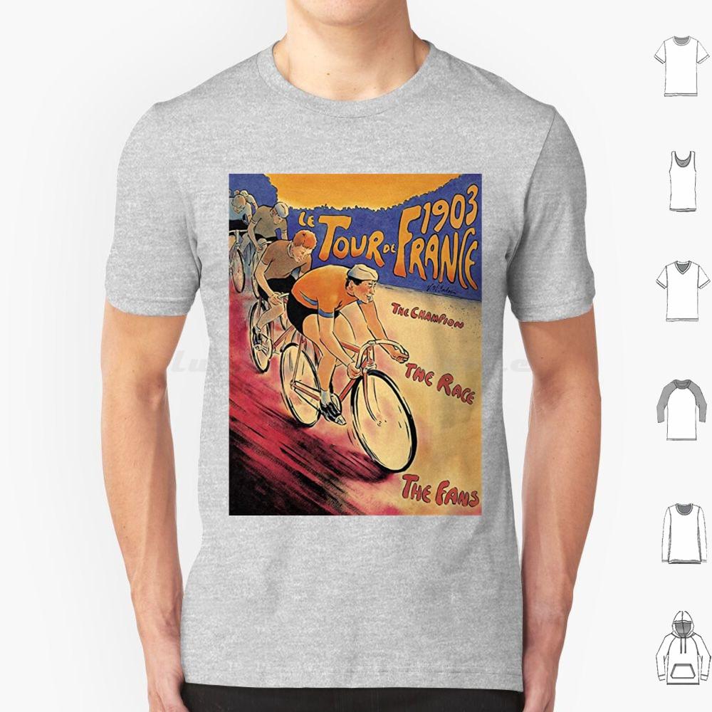 

Tour Bike Racing T Shirt Cotton Men Women DIY Print Exhibition Race Wadaks Campion Fans France Loved Aesthetic 1903 Popart S