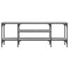 TV Cabinet Gray Sonoma 121 x 35 x 45 cm Particleboard & Iron
