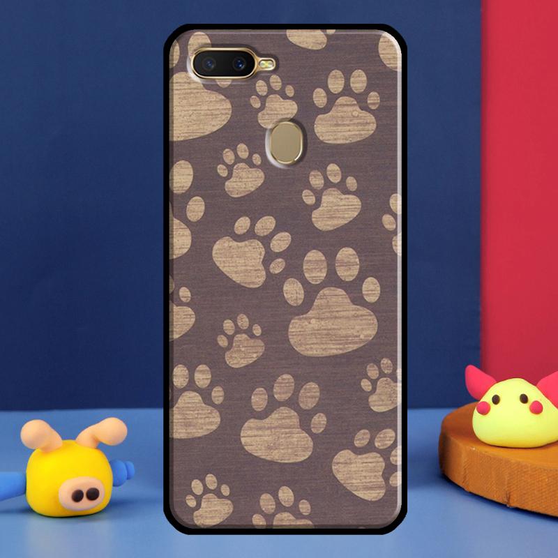 Dog Paw Case For Oppo A96 A76 A16 A74 A94 A54 S A57 A77 A58 A78 A98 A5 A9 A91 A15 A17 A52 A72 Cover