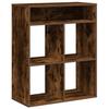 VidaXL Bookcase Smoked Oak 66x31x80 Cm Engineered Wood, Storage Cabinet, Storage Shelf, Unit of 860296