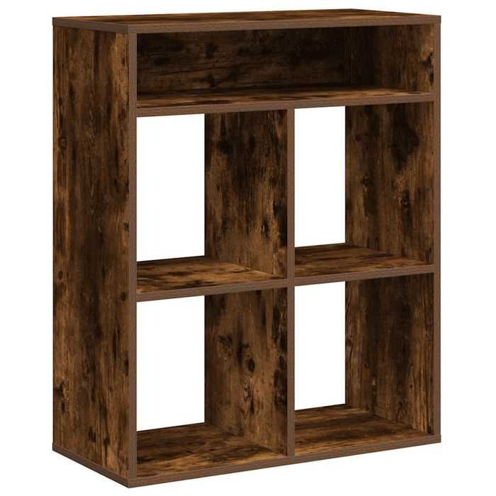 VidaXL Bookcase Smoked Oak 66x31x80 Cm Engineered Wood, Storage Cabinet, Storage Shelf, Unit of 860296