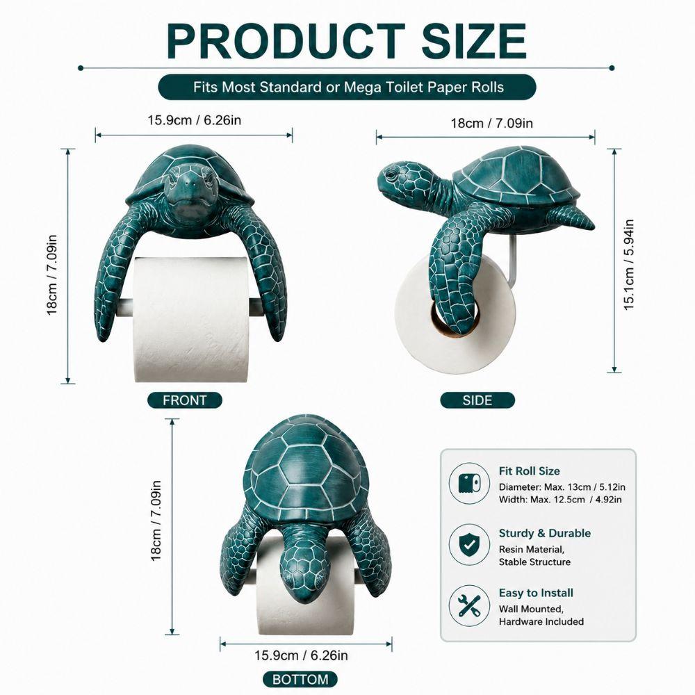 Coastal Themed Toilet Tissue Holder 3D Printed Toilet Paper Holder Decorative Roll Holder Bathroom