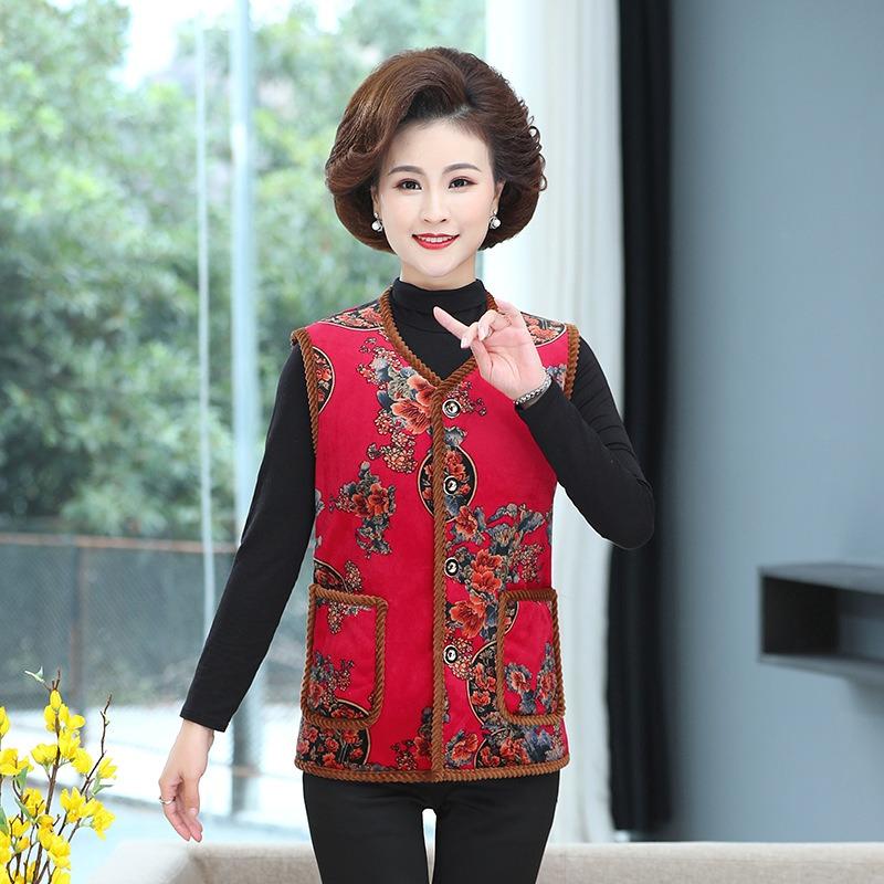 Women's clothing autumn and winter new velvet thickened vest thermal vest wear vest jacket