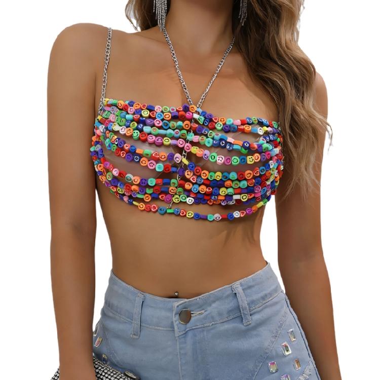 

Youthful Plastic Waved Fringe Necklace Adjustable Length Versatile Costume Jewelry For Various Occasions And Styles 1