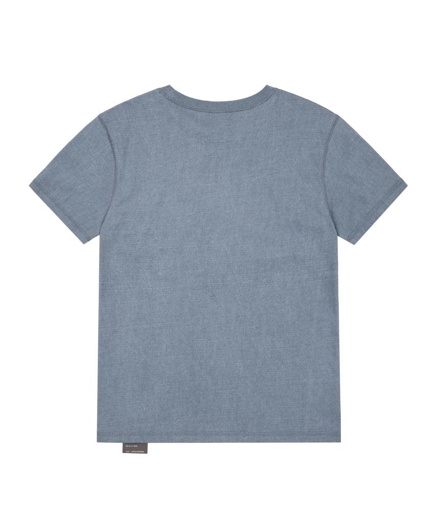 AAKAM Washed Sun Patch Half Top (Blue)