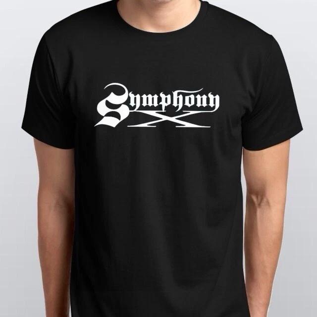 Men s and Women s T-shirts SYMPHONY X T-SHIRT sizes S M L XL XXL colours Black White M
