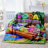 Dora Explorer Personalized Text Blanket Cozy Customizable Blanket Warmthful Decor for Couch Nap Bedding Chair Four Seasons Universal