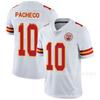Mens Womens Cotton Football T-Shirt With Embroidered Player Name Number Mahomes 15 Pacheco 10 Fall Winter Sports