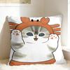 Sharks And Kittens Pillow Cover Soft Cushion Cover Cute Funny Pillow Case For Couch Sofa Bedroom