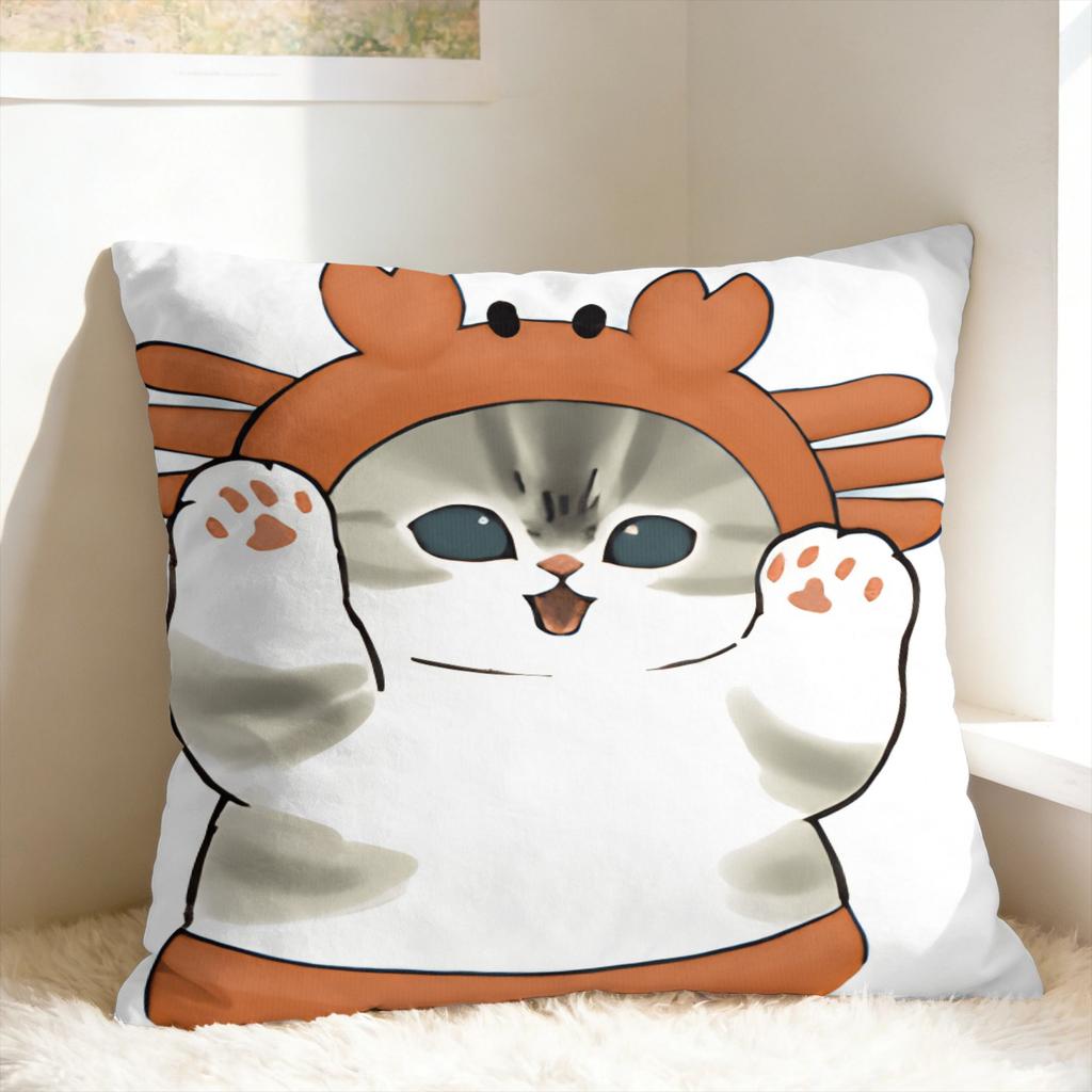 Sharks And Kittens Pillow Cover Soft Cushion Cover Cute Funny Pillow Case For Couch Sofa Bedroom