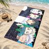 Jujutsu Kaisen Microfiber Beach Towel Quick Dry Sand Free Lightweight Beach Towels for Travel Swimming Camping