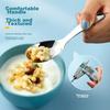 Guangyi 316L Stainless Steel Fork And Spoon Set, Cutlery for Home Use And Children's Meals, 2-Piece Set GY8555