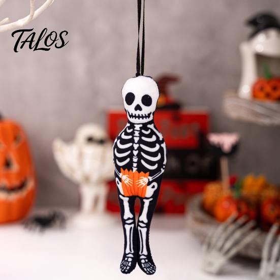 Themed Gift Box Decorations Halloween Ghost Pumpkin Hanging Ornament, Car Rearview Mirror Pendant, Cute Pendants School Bag Keychain Charm,