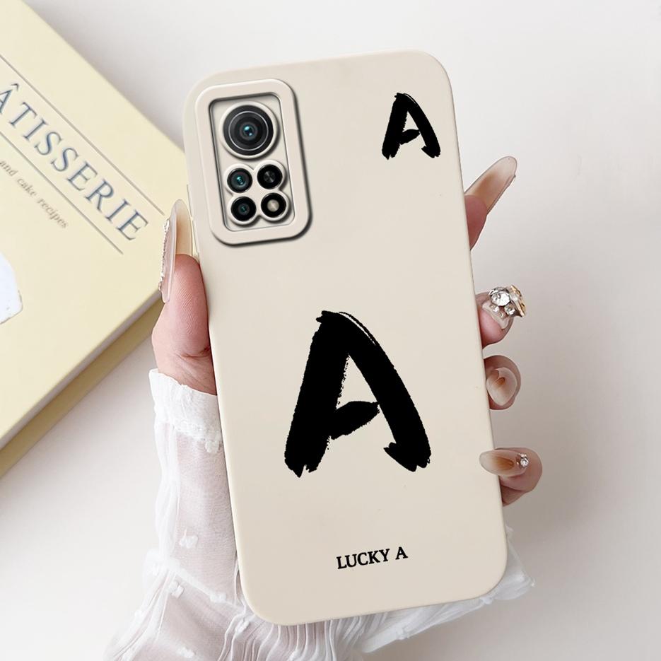 For Xiaomi Mi 10T Pro 5G Case Cute Lucky Letters Cover Soft Silicone Phone Case For Xiaomi Mi 10T Mi10T Pro 5G Back Cover Bumper