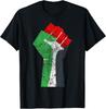Palestine Flag Palestinian Fist Peace Distressed Grunge Unisex T-Shirt