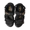 Bridget Birkin Damen Klettverschluss Freizeitsportsandalen, Schwarz, Klein