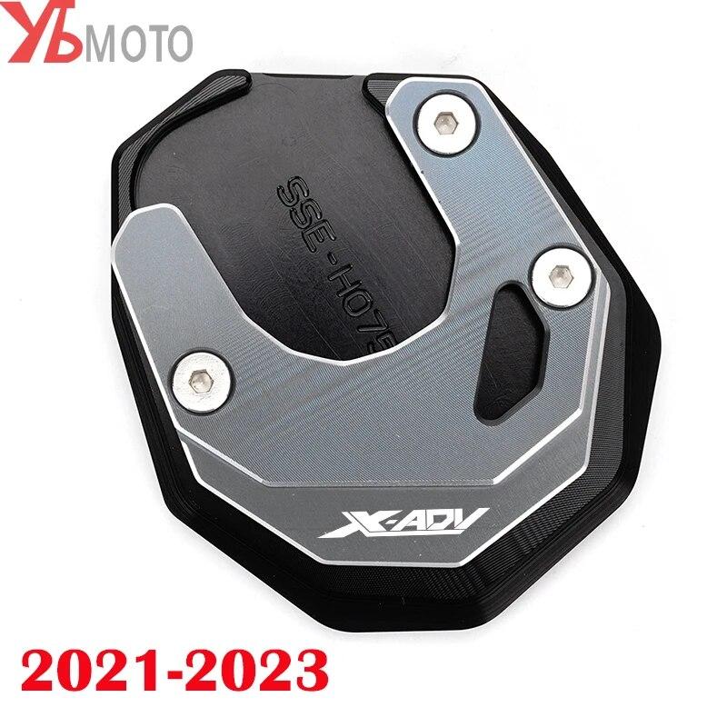 New Motorcycle CNC Foot Support Extension Plate Side Stand Enlarge Pad for HONDA X ADV XADV 750 XADV750 2017 2018-2023  2022