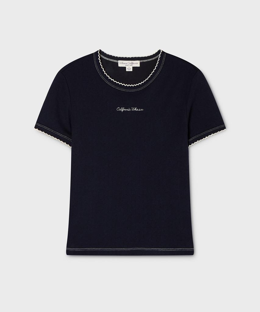WHO.A.U Feminine Picot T-Shirt / Whrag2531F