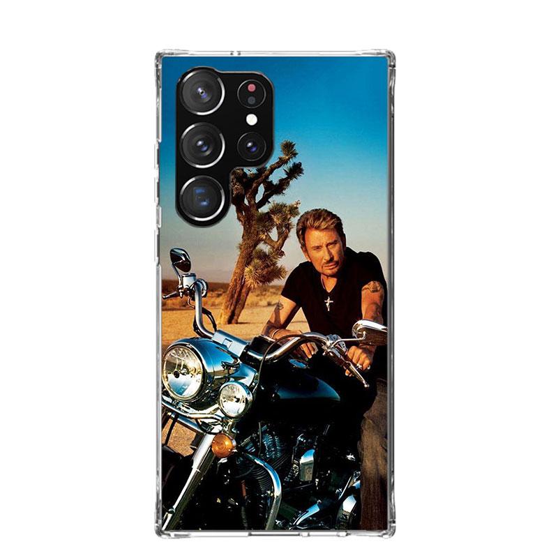Johnny Hallyday Music Case Phone Cover for Samsung Galaxy S24 S25 Ultra S23 Plus S22 + S21 S20 FE S10 S25 Edge Trend Fundas Gala
