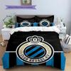 Club Brugge KV Pattern Bedding Quilt Set  Home Decoration  Gift (1 * duvet cover + 2 * pillowcase  without core)