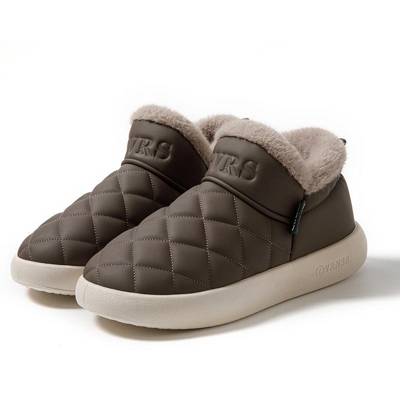 

Теплая хлопковая обувь нового стиля для пары 44-45 темно-коричневого