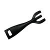 Cast Iron Steak Plate Fork Portable Heat Resistant Reusable Hot Dish Gripper Cooking Tongs for Home Kitchen BBQ Tool