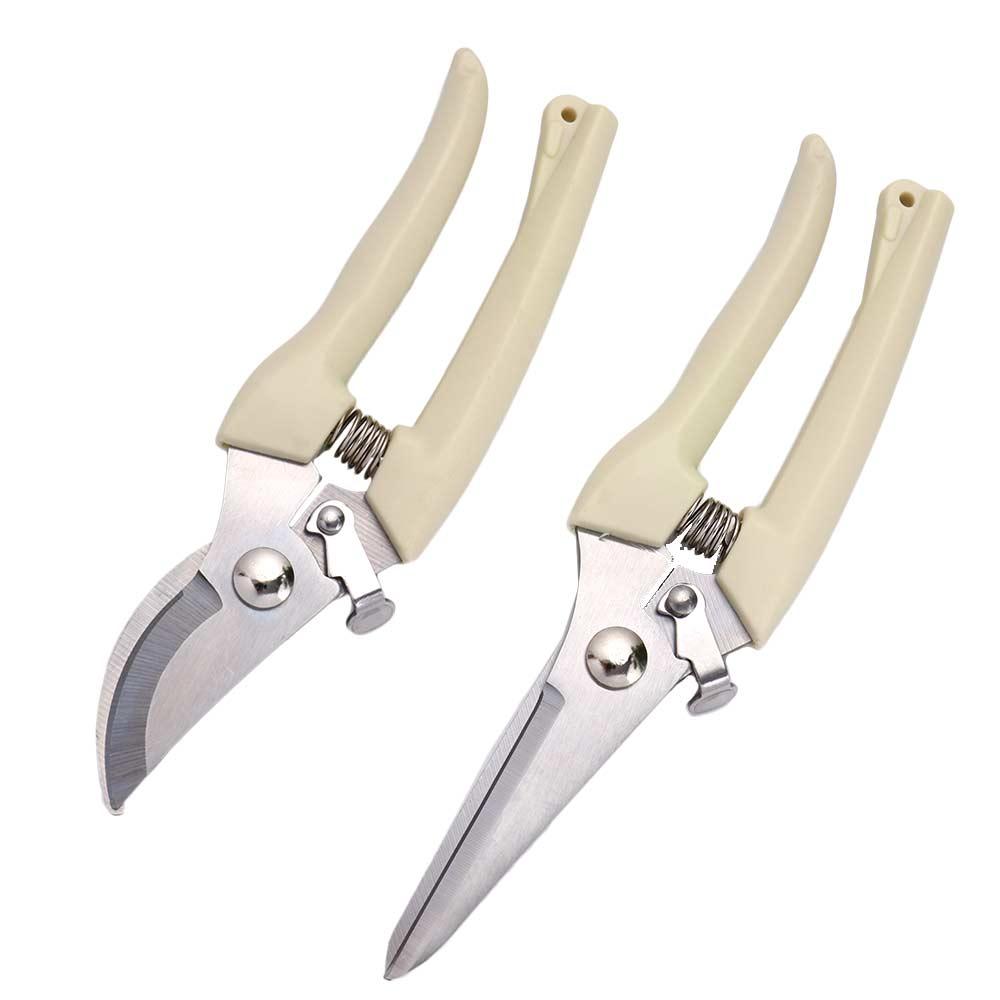 Comfortable Grip Straight/Bent Head Branch Shears Garden Supplies Pruning Shears Grafting Tool