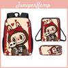 Labubu Christmas Cartoon Backpack With Breathable Oxford Fabric For Elementary School Students