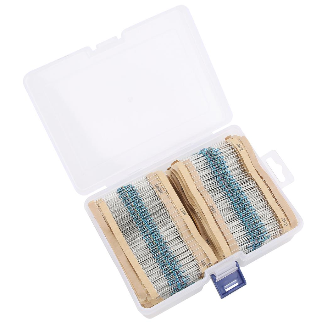 3120Pcs Metal Film Resistor Kit 156 Values Protection Assorted Set Electronic Components 1 4W