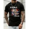 Casual Style Men'S T-Shirt Norway Fishing Design Summer Outdoor Wear Gift for Fishermen And Adventure Lovers