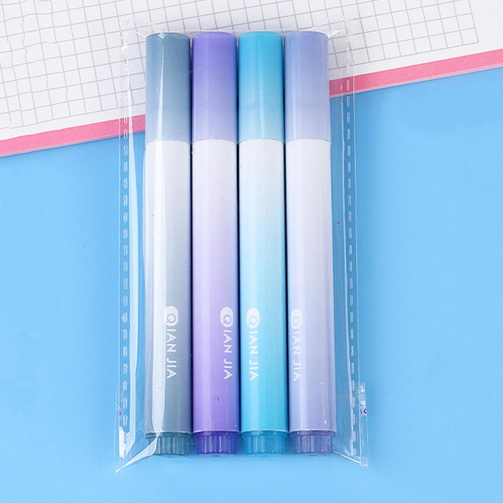 

1 набор из 4 предметов Morandi Gradient Eye Protection Writing Creativity 12 Color Cute Art Marker Graffiti Highlighter