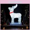 Reindeer Christmas Ornament Acrylic Sculpture With Waterproof Ip44 For Festive Decorations And Outdoor Use