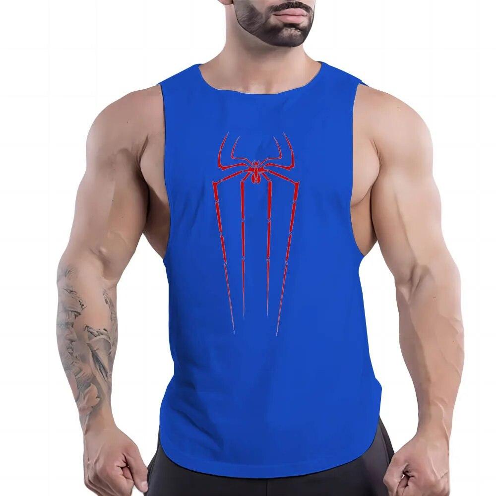 Y2k Print Tank Top Breathable Men'S Clothing Basketball Sleeveless Shirt Outdoor Gym Nasi Sport Summer Quick Dry Fashion Leisure