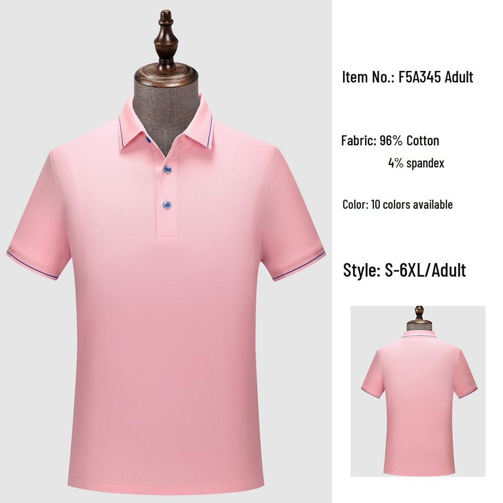 Custom Unisex 50s Sea Island Cotton Polo Shirt - Summer Style Short Sleeve Lapel T-shirt