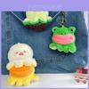 Adorable Frog And Duck Plush Keychain Couple Cute Animal Transforming Bag Charm