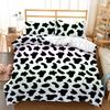 Three-Piece Animal Texture Cowhide Quilt Cover Digital Printing Kit Bedding