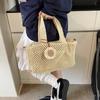 Sommer Geflochtene Hohle Strandtasche Damenmode Korb Umhängetasche Multifunktionale Picknick Handtasche Damen Schultertasche AVE