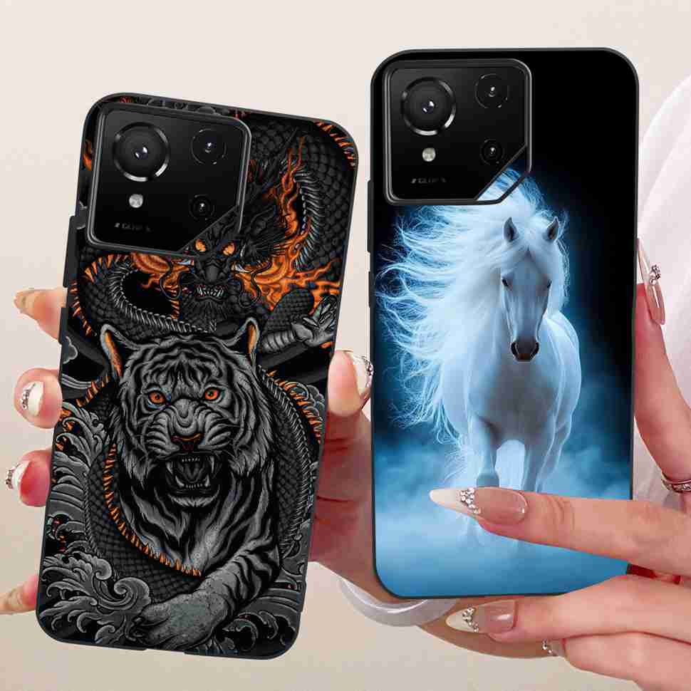 For Asus ROG Phone 9 5G Case Popular Pattern Painting Silicone TPU Black Cover For Asus ROG Phone 9Pro 9 PRO 5G Phone Cases Capa