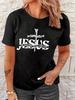 Jesus Is Essential Yesterday Today Forever Letter Print Tshirt Unisexs Crew Neck Short Sleeve T Shirt Y2k Tees Tops Clothes 90s