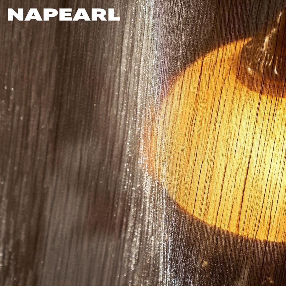 1PC NAPEARL French Gilt Tulle Curtain Dreamy High-end Curtain Light Luxury Living Room Yarn Bedroom Balcony Sheer Curtain