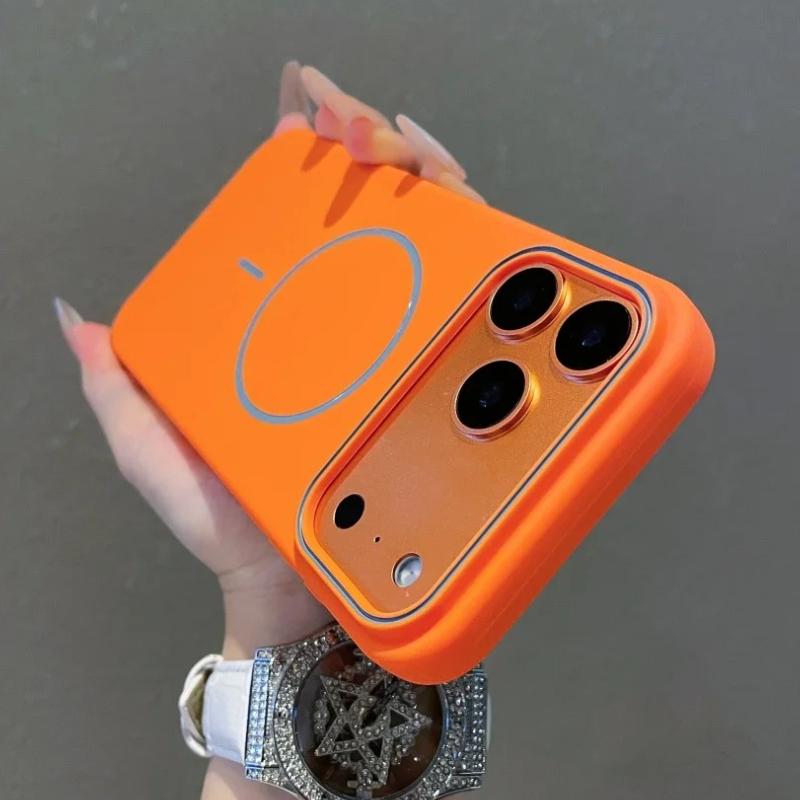 Original Liquid TPU Magnetic Armor Case for iPhone 17 Air 16 15 14 13 12 11 Pro Max Plus Wireless Charging For Magsafe Cover