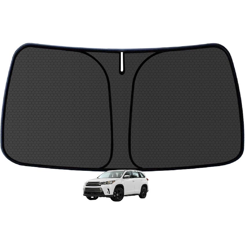 Ized Windshield Sun Shade for Toyota RAV4 -2024 2025 RAV-4 LE XLE Premium Blocks UV Rays Accessories,1:1 Tailored Foldable Thickened Front Window