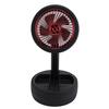 Mini Tire Fan 3 Wind Speeds Vintage Night Light Rechargeable Foldable Table Cooling Fan for Office