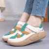 Summer Popular Velcro Women's Thick Bottom Sandals with Hollow Soft Bottom White Shoes Breathable Sports Leisure Shoes for Women