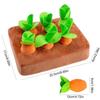 Carrots Enrichment Dog Puzzle Toys Hide and Seek Carrot Farm Dog Toys Carrot Patch Dog Snuffle Toy for Puppy Large Dogs