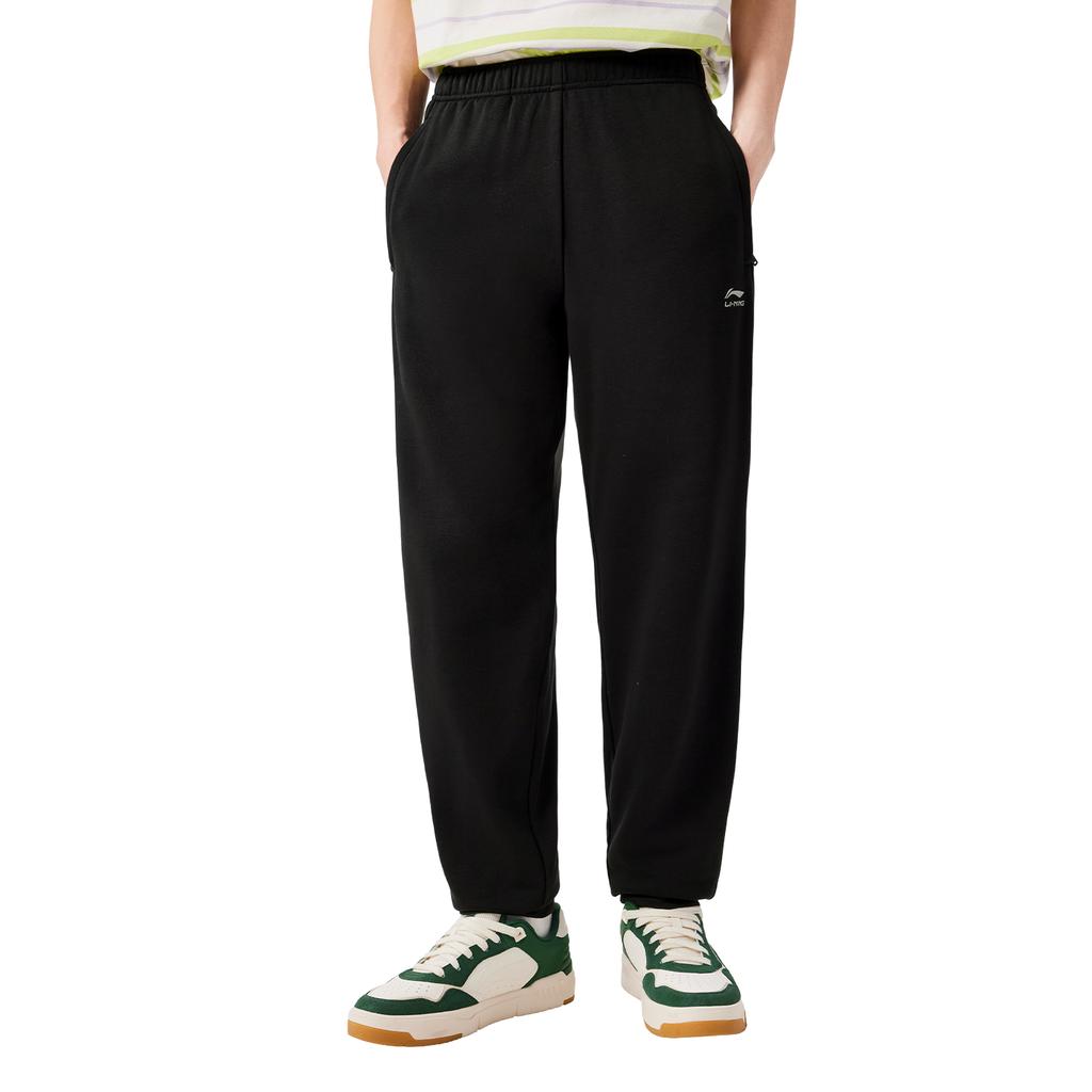 Li Ning Sports Life Collection Knitted Sweatpants Men's Black AKLVB19-1
