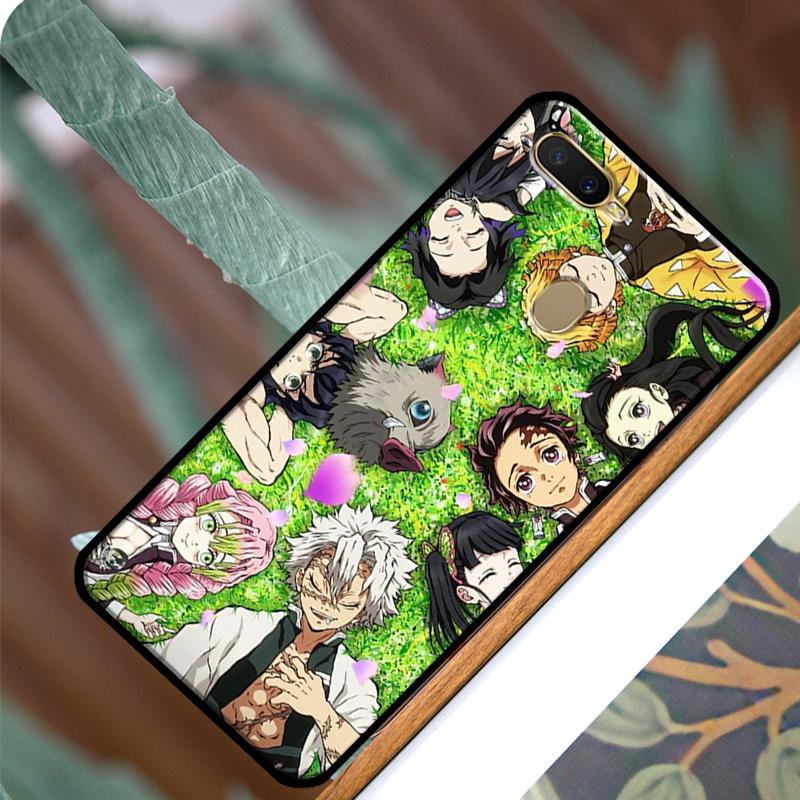 Demon Slayer Kimetsu No Yaiba Anime Case For OPPO A83 A91 A93 A1K A15 A3S A54 A74 A94 A5 A9 A31 A53 A52 A72 A53S Back Cover