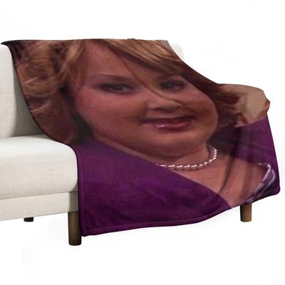 Mesem Ngguyu Throw Blanket Funny Gift Summer Furrys Giant Sofa Blankets