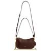 Coach Waverly 24 Brand Logo Grained Leather Shoulder Bag Medium Women's Maple Brown